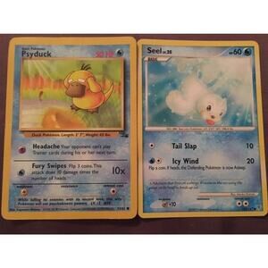 Psyduck And Seel Pokemon Cards‎